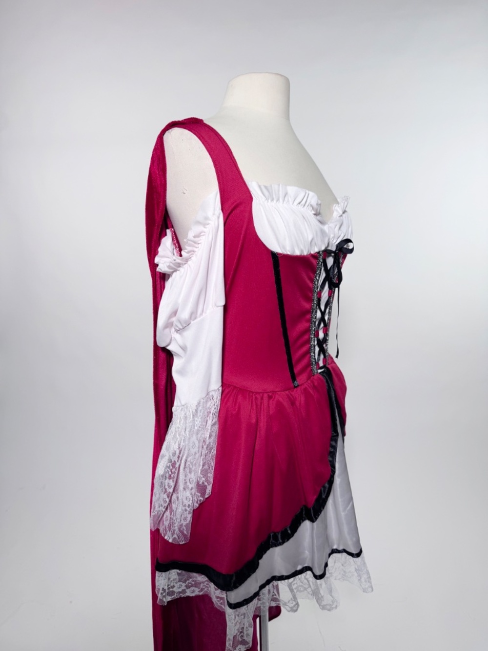 Leg Avenue Women's Costume Little Red Ridding Hood with attached Cape - 1X/2X - Picture 4 of 6